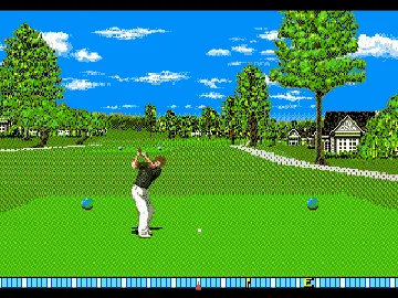 New 3D Golf Simulation - Pebble Beach no Hatou (Japan) screen shot game playing